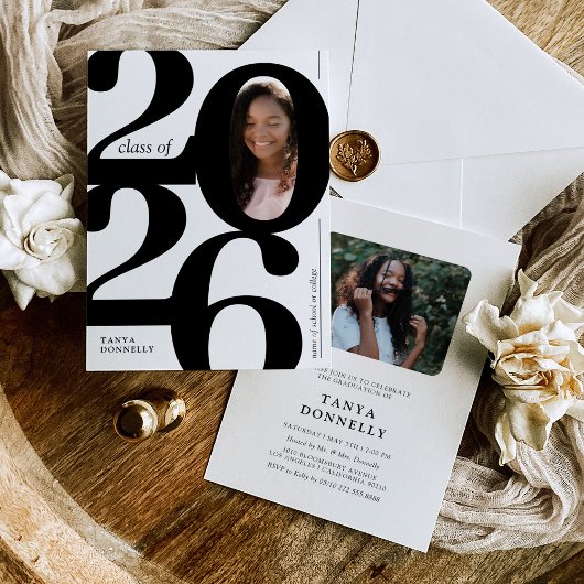 Typografische Fotogradatie Uitnodiging