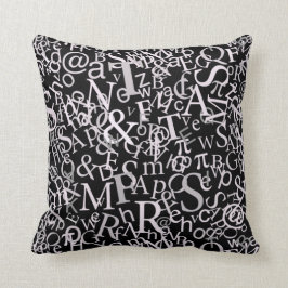 Typografische kunst kussen