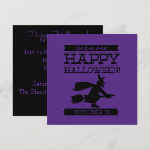 Typografische retro Halloween Kaart