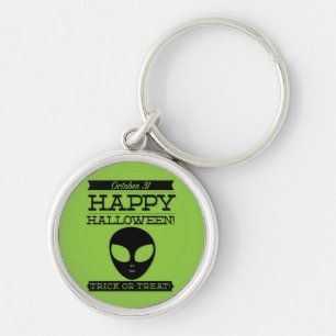 Typografische retro Halloween Sleutelhanger