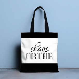 Typografische tekst van Chaos Coordinator Draagtas