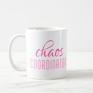 Typografische tekst van Chaos Coordinator Koffiemok