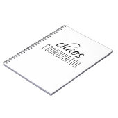 Typografische tekst van Chaos Coordinator Notitieboek (Linkerzijde)