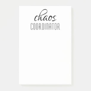 Typografische tekst van Chaos Coordinator Post-it® Notes