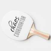Typografische tekst van Chaos Coordinator Tafeltennisbatje (Zijkant)