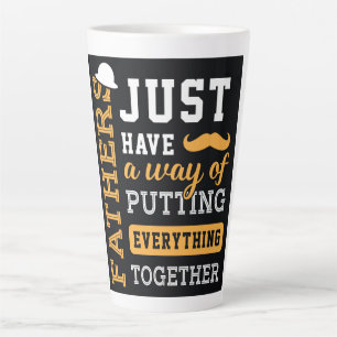 Typografische Vaderdag Latte Mok