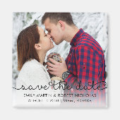 Typografy save the Date Wedding Aimant (Devant)