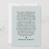 Typografy Wedding Postponement Save The Date (Dos)