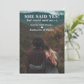 Typografy Wedding Postponement Save The Date (Debout devant)