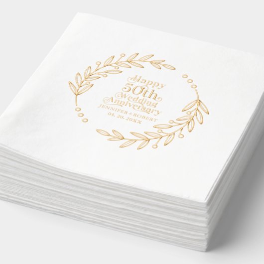 Typographie 50e anniversaire de mariage Couronne d (Détail)