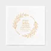 Typographie 50e anniversaire de mariage Couronne d (Recto)