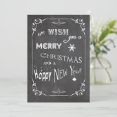 Typographie à deux faces Carte photo plat (Debout devant)