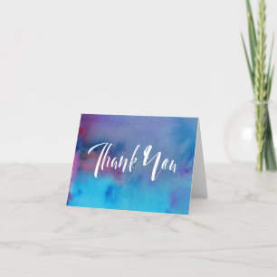 Typographie Abstraite du Merci de lavage aquarelle