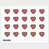Typographie « Aimez-vous » Autocollant en forme de (Feuille)