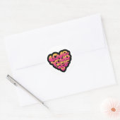 Typographie « Aimez-vous » Autocollant en forme de (Enveloppe)