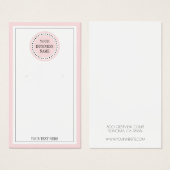 Typographie Arrondi rose Logo Écran de bijouterie (Devant & derrière)