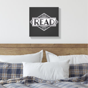 Typographie Art Déco argent vintage - Lu Rétro