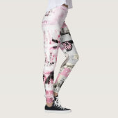 Typographie art Leggings motif d'impression 24SS m (Droite)