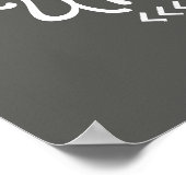 typographie aventurière fquote poster gris et blan (Coin)