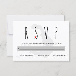 Typographie bleu, gris Santorin mariage carte RSVP