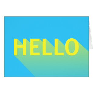 Typographie bleue et jaune vibrante moderne de