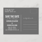 TYPOGRAPHIE BOLD | PHOTO ENREGISTRER LA DATE CARTE (Dos)