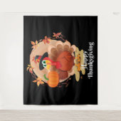 Typographie bon thanksgiving Tapisserie (Devant)