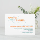 Typographie branchée Invitations de mariage modern (Debout devant)