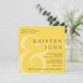 Typographie branchée Invitations de mariage modern (Debout devant)