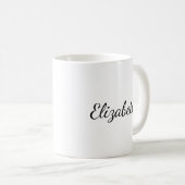 Typographie Café Mugs Ajouter Votre Nom Modèle (Devant droit)