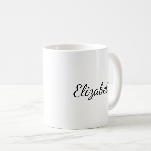 Typographie Café Mugs Ajouter Votre Nom Modèle (Devant droit)