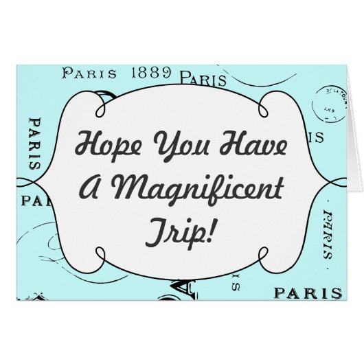 Typographie Calligraphie Paris France Tour Eiffel (Devant Horizontal)