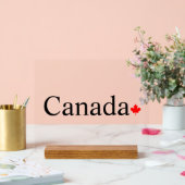 Typographie canadienne à la feuille d'érable rouge (Mariage)