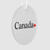 Typographie canadienne avec feuille d'érable rouge (devant)