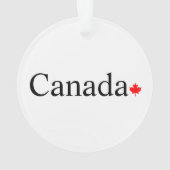 Typographie canadienne avec feuille d'érable rouge (dos)