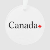 Typographie canadienne avec feuille d'érable rouge (devant)