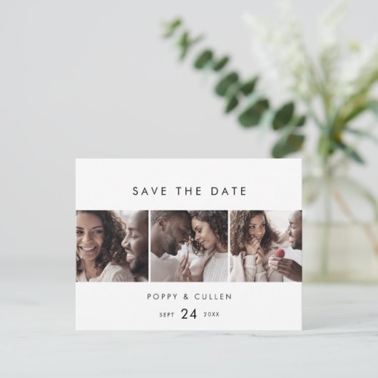 Typographie chic 3 Modèle photo Enregistrer la dat (Debout devant)