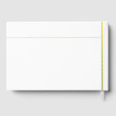 Typographie chic blanc minimaliste feuille mariage (Verso)