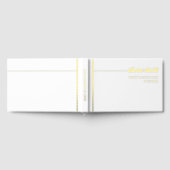 Typographie chic blanc minimaliste feuille mariage (Complet)