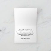 Typographie Chic Love et Merci avec écriture noire (Intérieur)