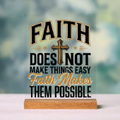 Typographie chrétienne Faith Makes Them Possible D (Neutre)
