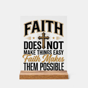 Typographie chrétienne Faith Makes Them Possible D
