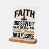 Typographie chrétienne Faith Makes Them Possible D (Angle)