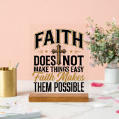 Typographie chrétienne Faith Makes Them Possible D (Mariage)