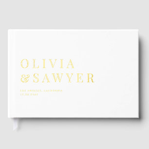 Typographie classique Mariage photo blanc
