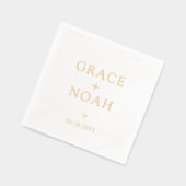 Typographie classique simple Noms Mariage moderne (Gauche)