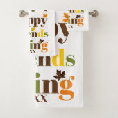 Typographie colorée Happy Friendsgiving fall (En situation)