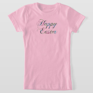 Typographie colorée Joyeux T-shirt de Pâques
