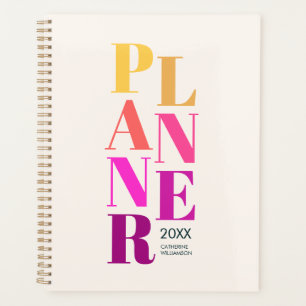 Typographie colorée moderne personnalisée crème