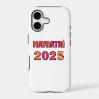 Typographie colorée « NAVRATRI 2025 » pour célébra